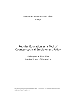 Regular Education as a Tool of Counter
