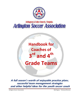 3 and 4 Grade Teams - Arlington Soccer Association