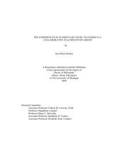 THE EXPERIENCES OF ELEMENTARY MUSIC
