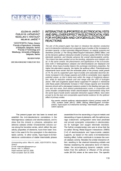 interactive supported electrocatalysts and spillover effect in