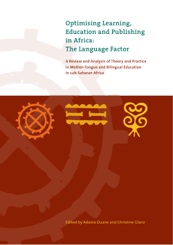 Optimising learning, education and publishing in Africa