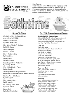 Books To Share Fun With Fingerplays and Songs