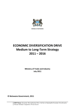 Botswana Economic Diversification Drive