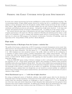 Probing the Early Universe with Quasar Spectroscopy