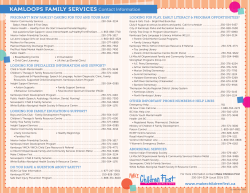 2015 Family Resource Guide - Interior Community Services