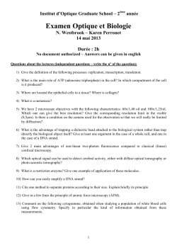 Examen Optique et Biologie