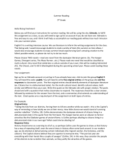 Below you will find your instructions for summer reading. We will be