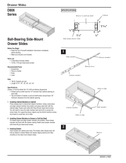 Ball-Bearing Side-Mount Drawer Slides