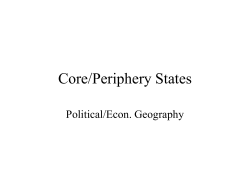Core/Periphery States