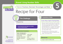 Element: Fractions, Decimals, Percentages and Ratio