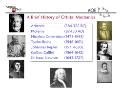 A Brief History of Orbital Mechanics