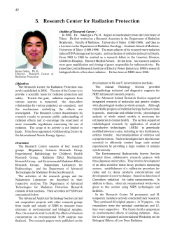 5. Research Center for Radiation Protection