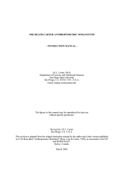 THE HEATH-CARTER ANTHROPOMETRIC