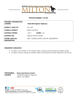 PETITION NUMBER: V15-027 PROPERTY