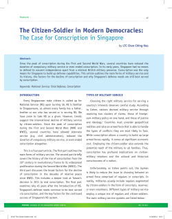 The Citizen-Soldier in Modern Democracies: the case for