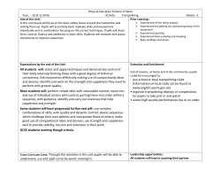 All students will: select and apply techniques and demonstrate