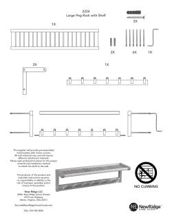 2X 1X 1X NO CLIMBING 1X 6X 2X 2X 2224 Large Peg Rack with Shelf