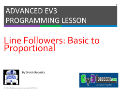 Line Followers: Basic to Proportional