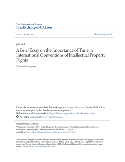 A Brief Essay on the Importance of Time in International