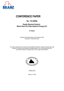 Supply requires demand - where does all of New Zealand`s energy go