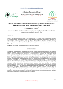 Scholars Research Library