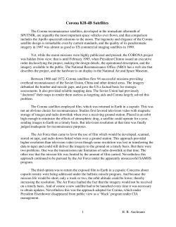 Corona KH-4B Satellites