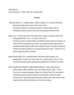 Shay Pezzulo Primary &ldquo;American Editors. II.&mdash;Joseph Pulitzer