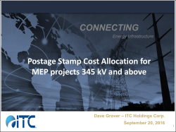 CONNECTING Postage Stamp Cost Allocation for MEP projects 345