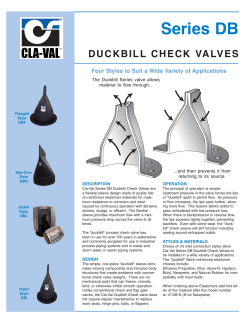DB Series Duckbill Check Valves - Cla-Val