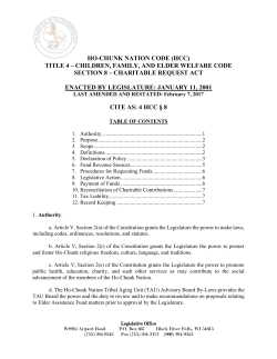title 4 – children, family, and elder welfare code - Ho