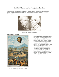 Hot Air Balloons and the Montgolfier Brothers - The Lighter-Than