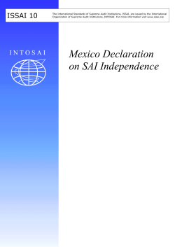 Mexico Declaration on SAI Independence