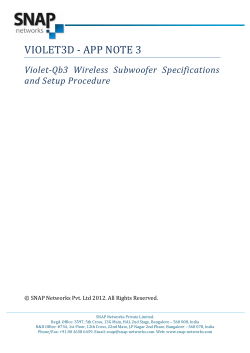 Qb3 Specifications and Setup Procedure