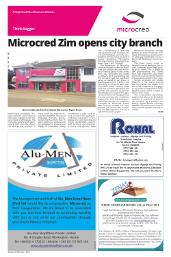 Microcred Zim opens city branch