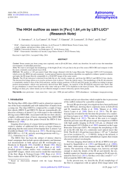 The HH34 outflow as seen in \[Fe ii\] 1.64 μm by LBT