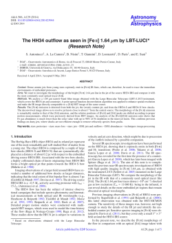 The HH34 outflow as seen in \[Fe ii\] 1.64 &mu;m by LBT