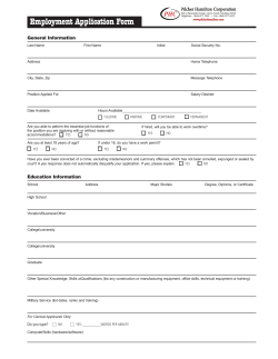 Employment Application