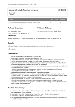 Love and Death in American Literature