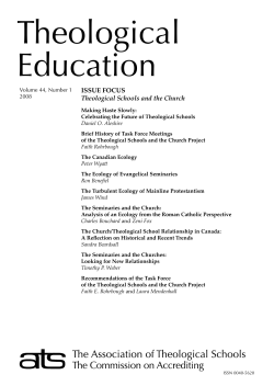 Theological Education - The Association of Theological Schools