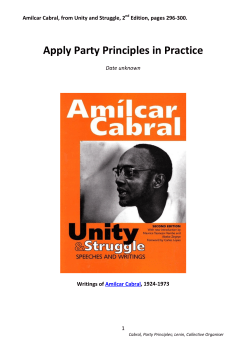 Apply Party Principles in Practice