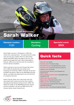 Sarah Walker - Olympic.org.nz