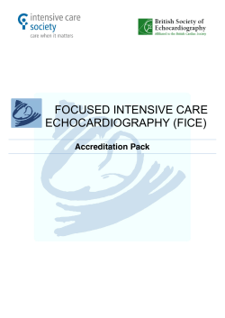 FICE accreditation pack - Intensive Care Society