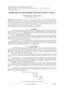 Design Issues for Search Engines and Web