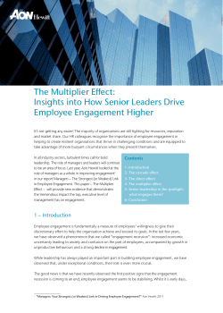 The Multiplier Effect: Insights into How Senior Leaders Drive