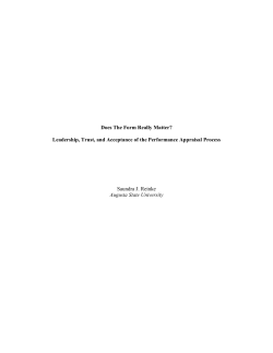 Does The Form Really Matter?