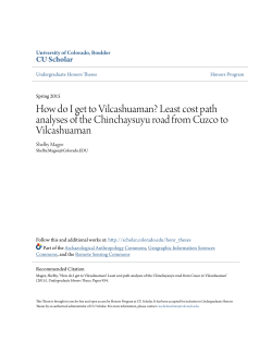 Least cost path analyses of the Chinchaysuyu road