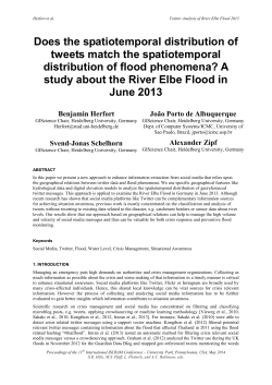 Does the spatiotemporal distribution of flood