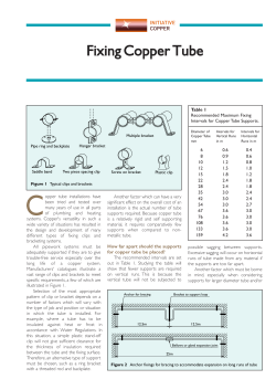 Installation Tip - Fixing Copper Tube