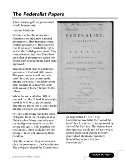 The Federalist Papers