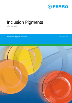 Inclusion Pigments - Ferro Corporation